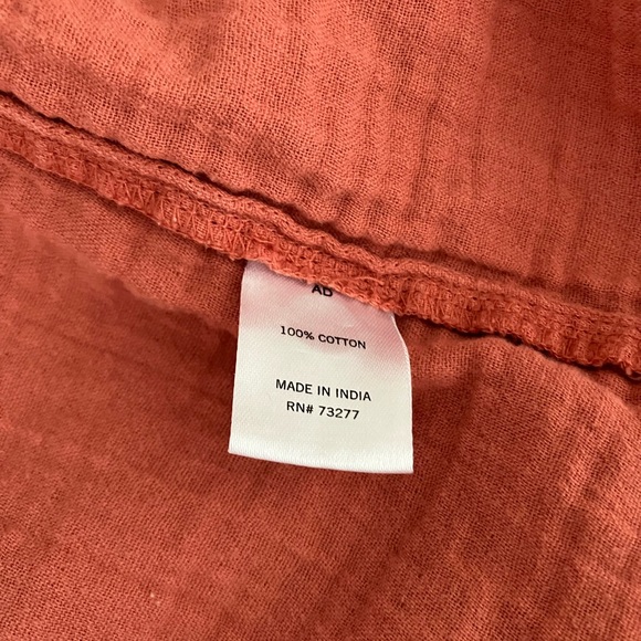 SONOMA lightweight cotton gauze shirt sz L - Picture 4 of 5